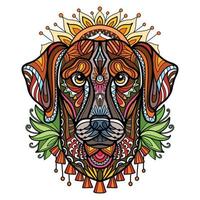 abstract hoofd van labrador hond vector illustratie