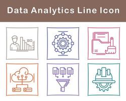 gegevens analytics vector icoon reeks