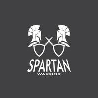 spartaans logo vector Sparta logo vector spartaans helm logo sjabloon icoon symbool