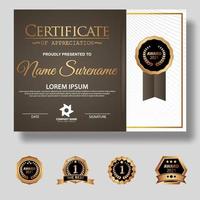 creatieve certificaatsjabloon vector