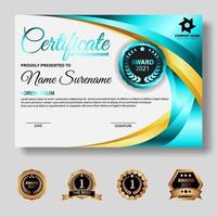 moderne certificaatsjabloon vector