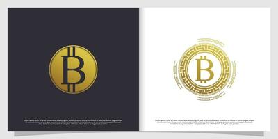 crypto logo ontwerp met creatief modern concept idee vector