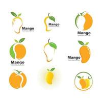 mango fruit vector illustratie logo