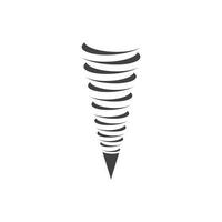 tornado wind icoon logo vector illustratie