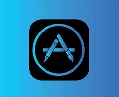 app op te slaan icoon logo telefoon appel symbool zwart ontwerp mobiel vector illustratie met blauw achtergrond