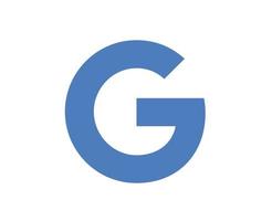 google symbool logo blauw ontwerp vector illustratie