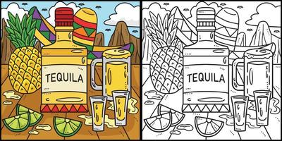 cinco de mayo Mexicaans drankjes kleur illustratie vector