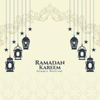 Ramadan kareem Islamitisch religieus festival achtergrond vector