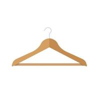 houten kleren hanger vector