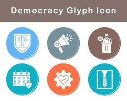 democratie vector icoon reeks