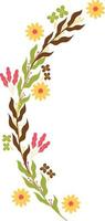 batik bloemen bundel illustratie vector