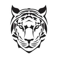 tijger gezicht vector illustratie decoratief stijl stijl, perfect voor t overhemd ontwerp en mascotte logo ook tatoeëren ontwerp