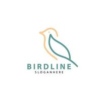 vogel lijn creatief ontwerp logo sjabloon inspiratie vector
