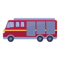 brandweerman machine icoon tekenfilm vector. brand werk vector
