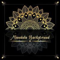 luxe mandala achtergrond met arabesk patroon vector