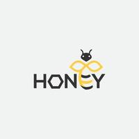 honingbij logo sjabloon vector