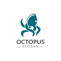 Octopus logo beeld ontwerp icoon illustratie dier vector