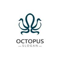 Octopus logo beeld ontwerp icoon illustratie dier vector