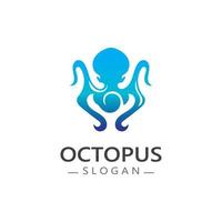 Octopus logo beeld ontwerp icoon illustratie dier vector