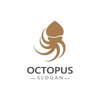 Octopus logo beeld ontwerp icoon illustratie dier vector