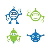 robot logo vector pictogram illustratie