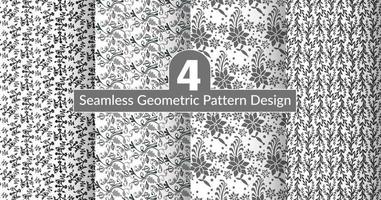 meetkundig textiel bloemen patroon achtergrond. naadloos meetkundig elegant patroon textuur. lijn cirkel naadloos sier- elegant abstract patronen. abstract meetkundig zeshoekig 3d kubussen patroon. vector