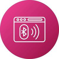 Bluetooth icoon stijl vector