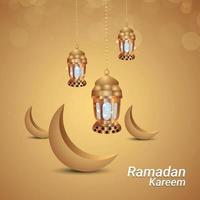 ramadan kareem of eid mubarak achtergrond vector