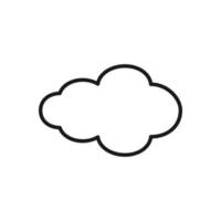 wolk vector pictogram