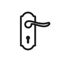 deurknop icoon, deur handvatten icoon vector