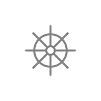 dharma wiel symbool vector icoon. geestelijk concept vector illustratie. Aan wit achtergrond