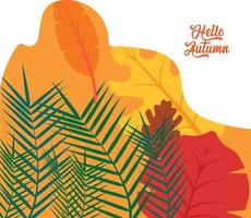 vector illustratie van een herfst ontwerp met herfst- Afdeling