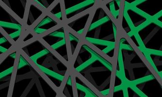 abstract groen grijs lijn maas meetkundig overlappen Aan zwart ontwerp modern futuristische achtergrond vector