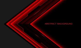 abtract rood glanzend zwart cyber pijl richting meetkundig overlappen Aan grijs blanco ruimte ontwerp modern futuristische achtergrond vector