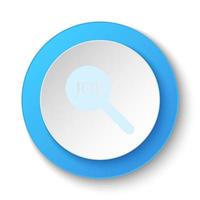 ronde knop voor web icoon, functie, zoeken. knop banier ronde, insigne koppel voor toepassing illustratie Aan wit achtergrond vector
