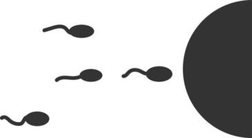 kunstmatig inseminatie, sperma icoon - vector Aan wit achtergrond