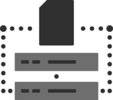 databank, map . element van web ontwikkeling. vector icoon. ontwikkeling icoon Aan wit achtergrond