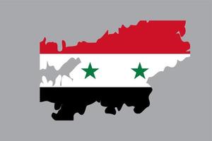 vector vlag van Syrië met borstel beroerte