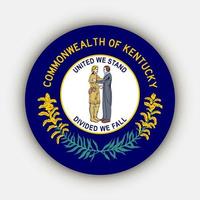Kentucky staat vlag. vector illustratie.