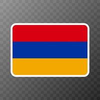 Armenië vlag, officiële kleuren en verhouding. vectorillustratie. vector