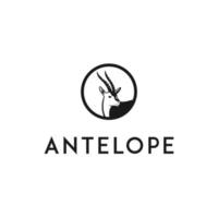 antilope logo vector ontwerp. geweldig een antilope logo. een antilope logo.