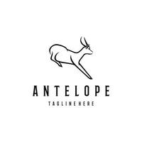 antilope logo vector ontwerp. geweldig een antilope logo. een antilope logo.