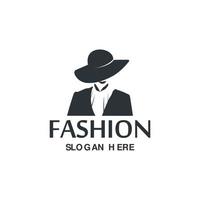vrouw mode logo ontwerp inspiratie vector