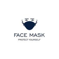 masker een medisch logo ontwerp. geweldig modern masker logo. een masker medisch logo. vector