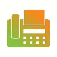 mooi fax machine vector glyph icoon