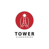 toren logo symbool vector icoon ontwerp illustratie sjabloon