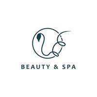 schoonheid spa logo ontwerp sjabloon. salon icoon vector