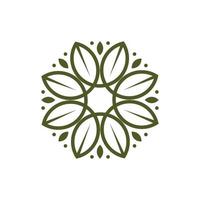bloemen patroon logo sjabloon ontwerp vector icoon illustratie