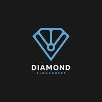 diamant logo sjabloon vector illustratie ontwerp icoon