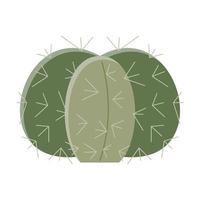 cactus illustratie in een vlak stijl Aan een wit achtergrond. huis planten cactus illustratie. vector